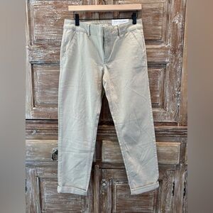 LOFT Women's Tan Girlfriend Chinos size 4 NWT